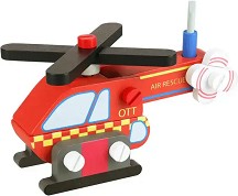 Дървен сглобяем хеликоптер - Orange Tree Toys — OTT12584