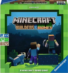 Builders & Biomes - Стратегическа настолна игра на тема Minecraft — Ravensburger 26132