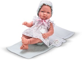 Кукла бебе Мария с рокля, одеяло и възглавничка - Asi - С височина 43 cm — 0367560