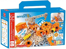 Детски конструктор HaPe - Junior Inventor - От 57 части и светлина — 3032