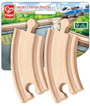 Дървени къси извити релси HaPe - 4 броя — 3776