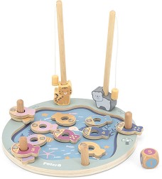 Риболов - Детска дървена магнитна игра от серията PolarB — Viga Toys 44080
