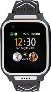  GPS  GSM      MyKi Watch 4 Black -   SIM       - 