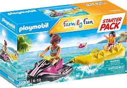 Playmobil Family Fun - Джет ски с лодка банан - Стартов комплект — 70906