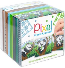 Мозайка с пиксели Панди - Pixelhobby - Творчески комплект — 29020-Pandas