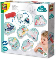 Играчки за баня SES Creative - Автомивка - От серията Tiny Talents — 13099