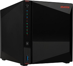 NAS  Asustor Nimbustor AS5404T - 4 x M.2 , 4 x HDD , 3 x USB-A 3.2, 2 x 2.5 RJ45 - 