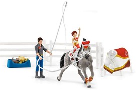 Фигурки за игра Schleich - Конен спорт с Мия - С аксесоари от серията Клуб по езда — 42443