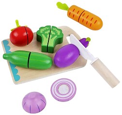 Дървени зеленчуци за рязане Tooky Toy — TK112