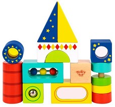 Мултифункционален дървен конструктор Tooky Toy — TL717