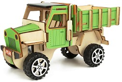Направи сам - Дървен камион на соларна батерия Tooky Toy — LT098