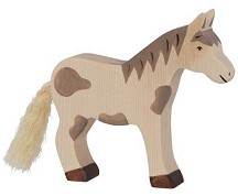 Дървена фигурка на кон - Holztiger — 80037