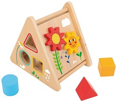 Дървена къщичка с активности - Tooky Toy — TH912