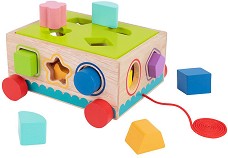 Дървена количка сортер - Tooky Toy — TH580