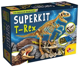 Разкопки Lisciani Giochi - Скелет на Тиранозавър - От серията I am a Genius
