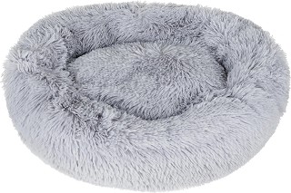 Овално легло тип възглавница за кучета и котки PURLOV - ∅ 60 × 15 см