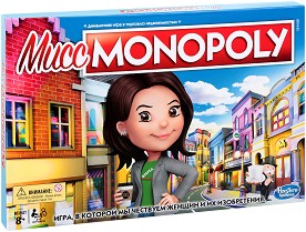 Монополи Мис Монопол - Семейна бизнес игра на руски език — Hasbro Е8424
