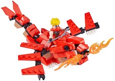 Детски конструктор Zuru - Атаката на дракона - С 106 части и фигурка, от серията Max Build More — 8375