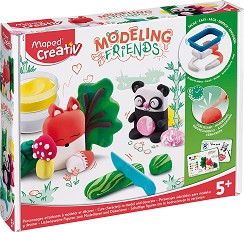 Моделирай сама Maped - Лисица и панда - Творчески комплект от серията Creativ