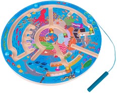 Лабиринт - Морското дъно - Логическа игра — Bigjigs Toys 34012