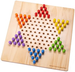 Китайски шах - Дървена стратегическа игра — Bigjigs Toys 34001