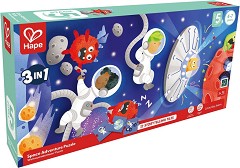 Галактика 3 в 1 - Hape - 3 пъзела от 36 части — 1646