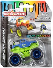 Метална количка Majorette - Jeep Wrangler - С променящ се цвят — 212057257