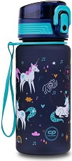 Детска пластмасова бутилка Cool Pack Brisk - С вместимост 400 ml от серията MRS Unicorn — Z17935