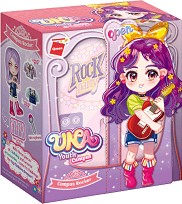 Фигурка с конструктор Qman - Рокер - От серията Una — 34012-6