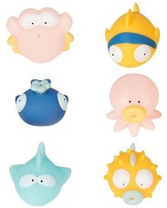Гумени играчки за баня Badabulle Pastel - 6 броя — В017022