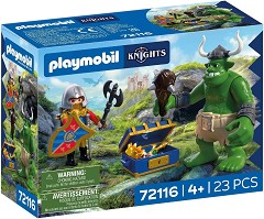 Playmobil Knights - Трол с рицарско съкровище — 72116