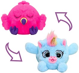 Обръщаща се плюшена играчка Eolo Toys - Еднорог - От серията Zippetz — ZP001