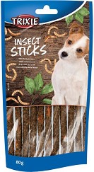 Пръчици за кучета с чувствително храносмилане Trixie Insect Sticks - 80 г, с насекоми