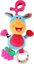 Мека играчка Магаренце Bondigo Wiggle&Giggle Jungle Pals - С гризалка и дрънкалка — BP1221