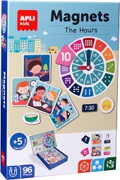 Образователни магнити Часовете - Apli Kids - С 96 манита — 18573