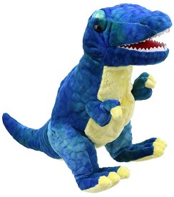 Кукла за театър Син T-Rex The Puppet Company - От серията Puppet Dinosaurs — 2905