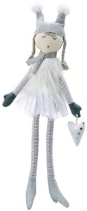 Парцалена кукла Бела в бяло - The Puppet Company - С височина 58 cm — WB001013