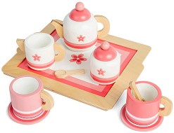 Дървен сервиз за чай Bigjigs Toys — BJ428