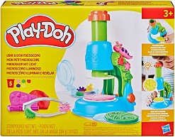 Микроскоп със светлина и лупа - Play-Doh - Творчески комплект
