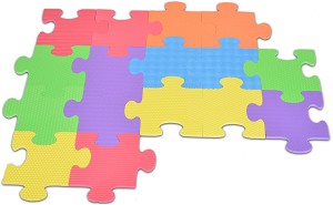 Цветове - Детски пъзел-килим от 16 меки части — Sun ta Toys 1000B(S)