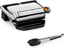 Електрически интелигентен контакт грил Tefal Optigrill Upgrade Tong Sus - С щипка за грил — GC718D10