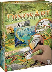 Динозаври - DinosArt - Творчески комплект с пясък и фолио — D15011