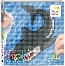 Мозайка с пиксели Акула - Pixelhobby - Творчески комплект — 44005-Shark