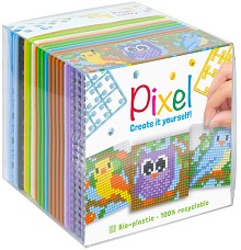Мозайка с пиксели Птици - Pixelhobby - Творчески комплект — 29008-BirdsCl