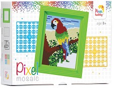Мозайка с рамка Classic Папагал - Pixelhobby - Творчески комплект — 31251