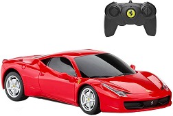 Количка с дистанционно Ferrari 458 Italia - Rastar - Със светлини — 53400