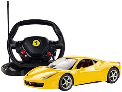 Количка с дистанционно Ferrari 458 Italia - Rastar - Със светлини — 47300-8