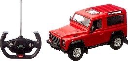 Кола с дистанционно Land Rover Defender - Rastar - С отварящи се врати и багажник — 78400