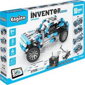 Детски конструктор Engino - Офроудър - Комплект 10 в 1, от серията Inventor — IN60