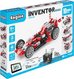 Детски конструктор Engino - Състезателна кола - От серията Inventor — IN50